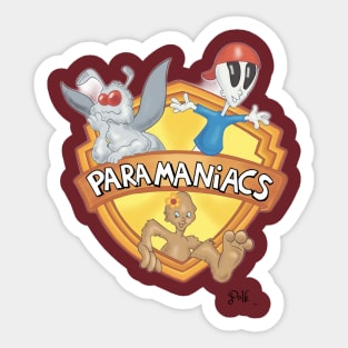 PARAMANIACS by James Polk Sticker